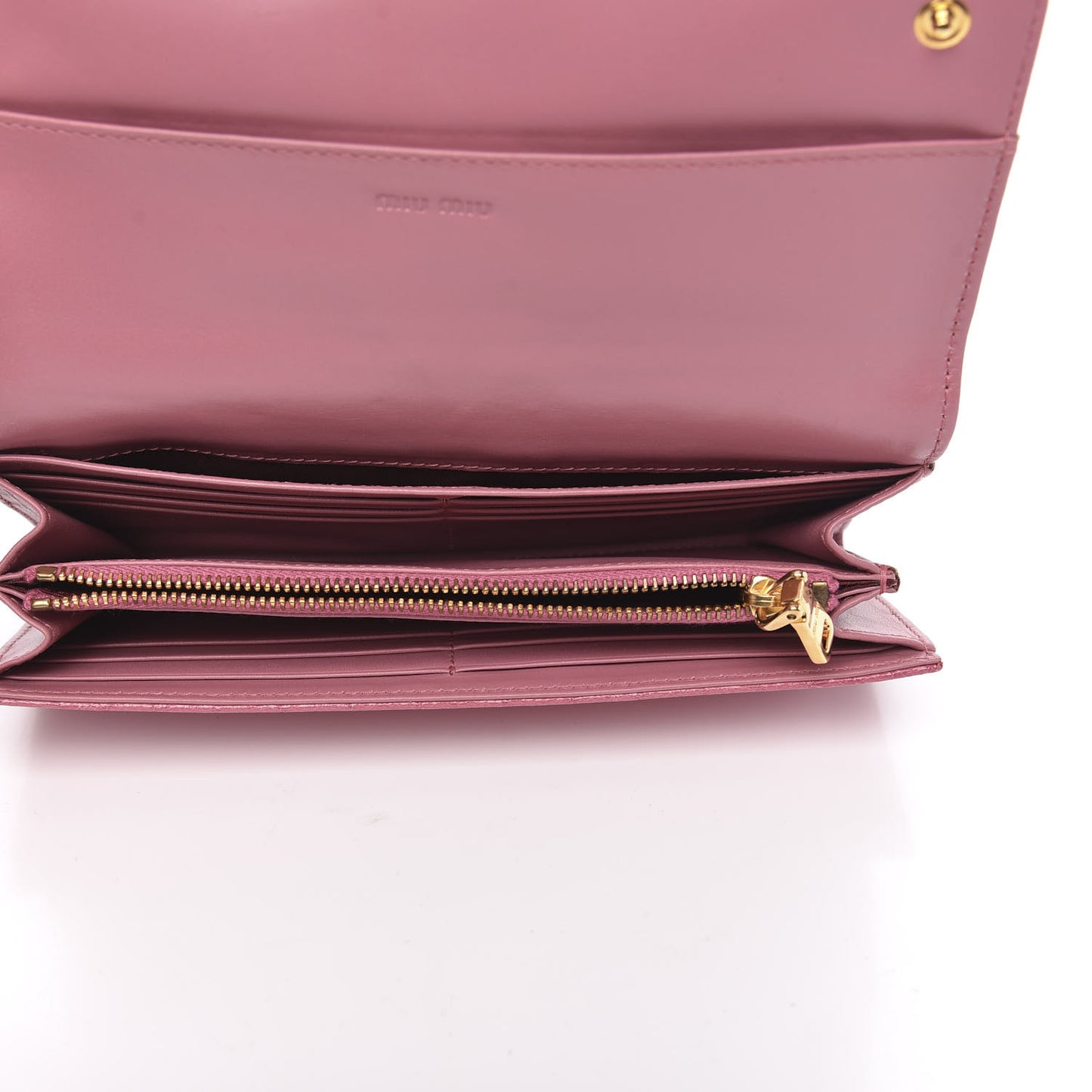 Patent Embossed Crocodile Continental Wallet Pink