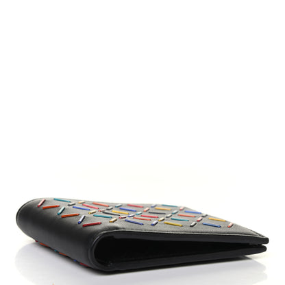 Bottega Veneta Nappa Embellished Bi-Fold Wallet Black Multicolor 3 of 4