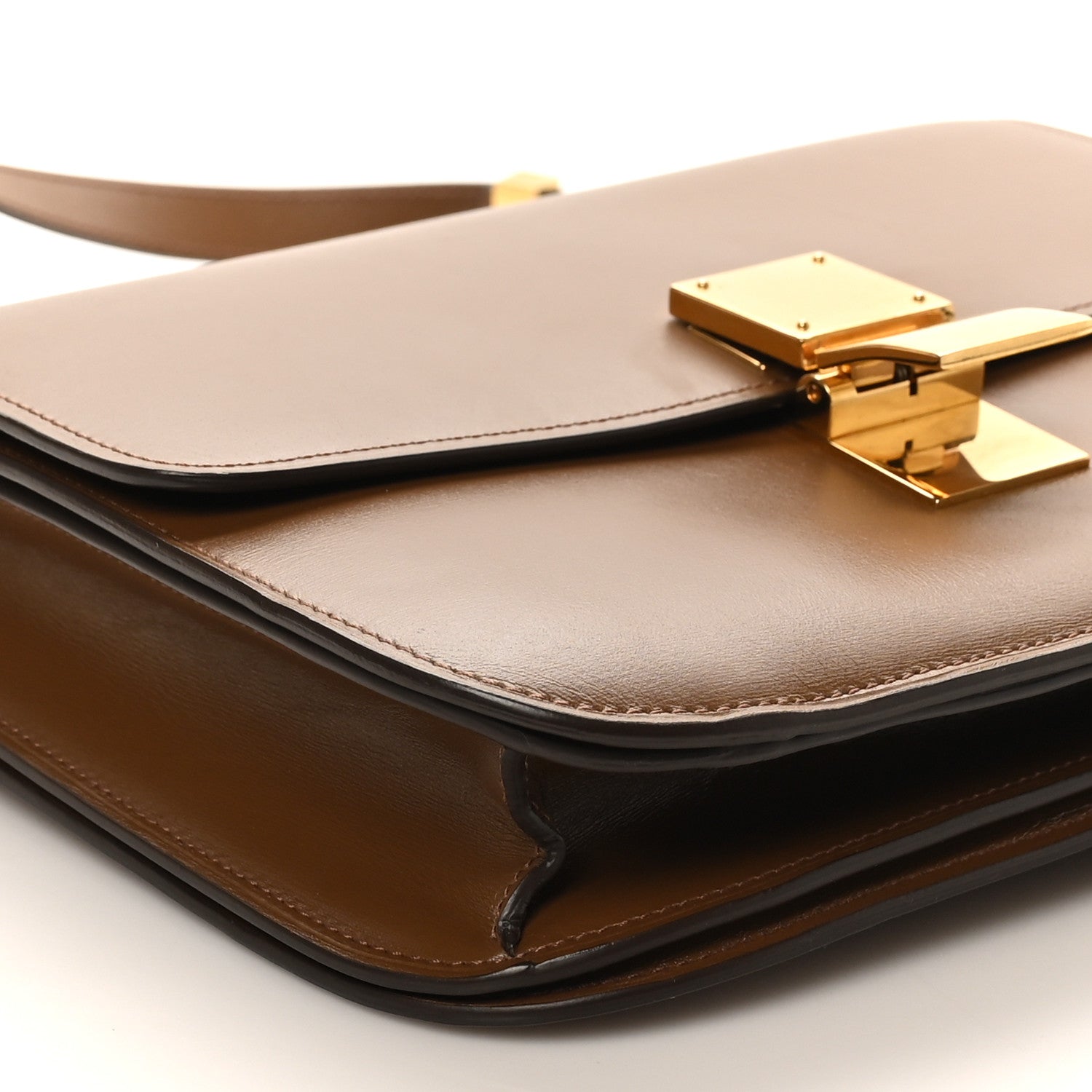 Celine Box Calfskin Medium Classic Box Flap Bag Camel 9 of 11