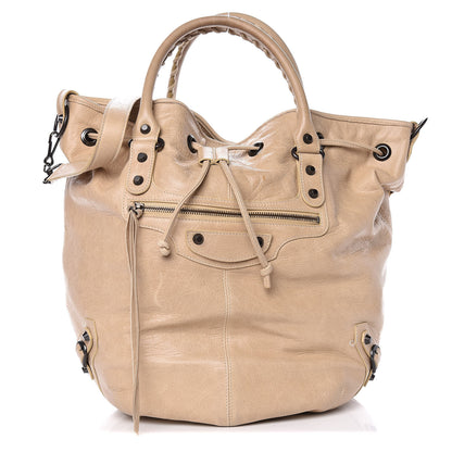 Balenciaga Agneau Classic Hardware Pompon Sahara 1 of 14