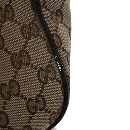 Gucci Monogram Dollar Calfskin Large Boston Duffle Bag Beige Ebony Testa di Moro Marrone Scuro 14 of 14