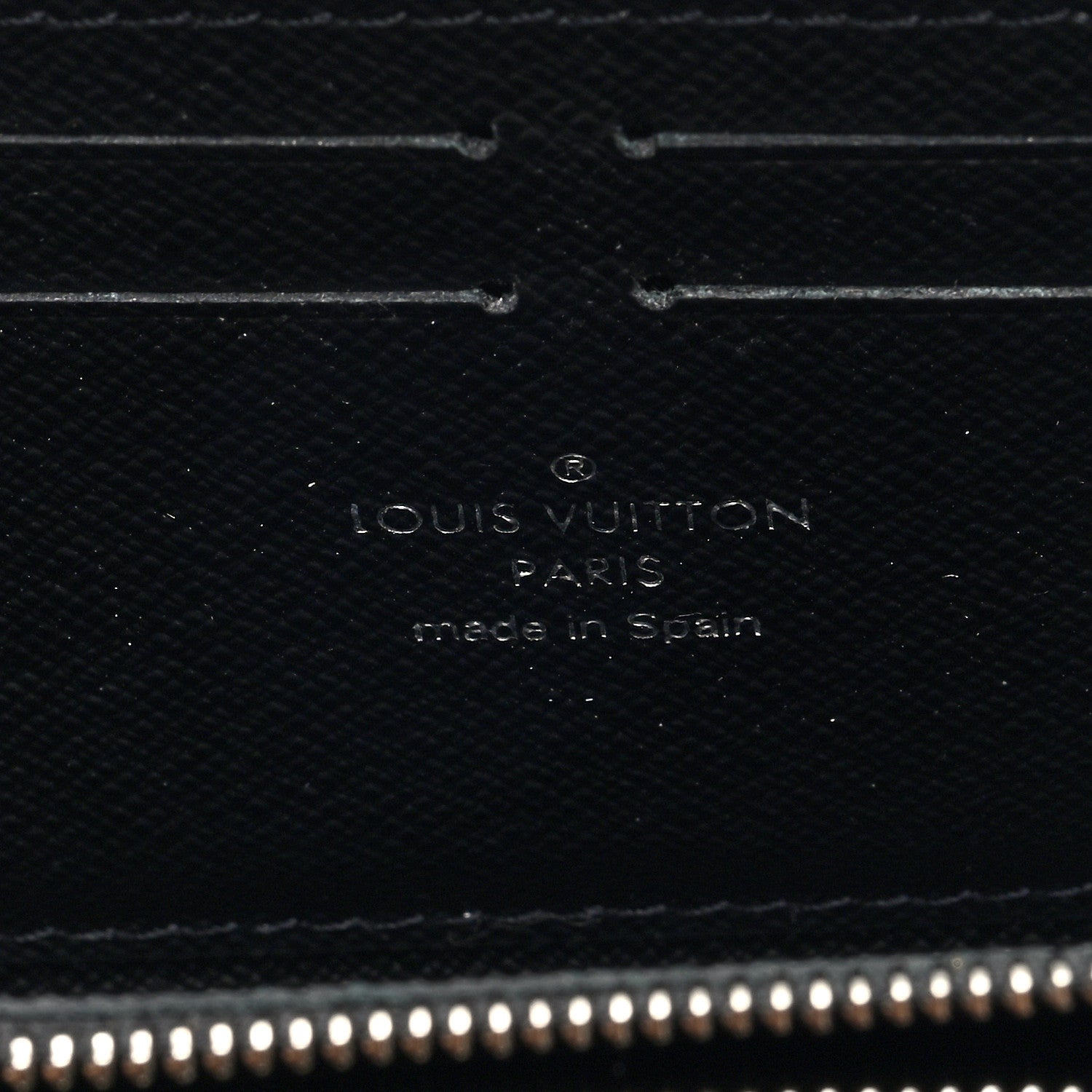 Louis Vuitton Epi Zippy Wallet Black 6 of 6