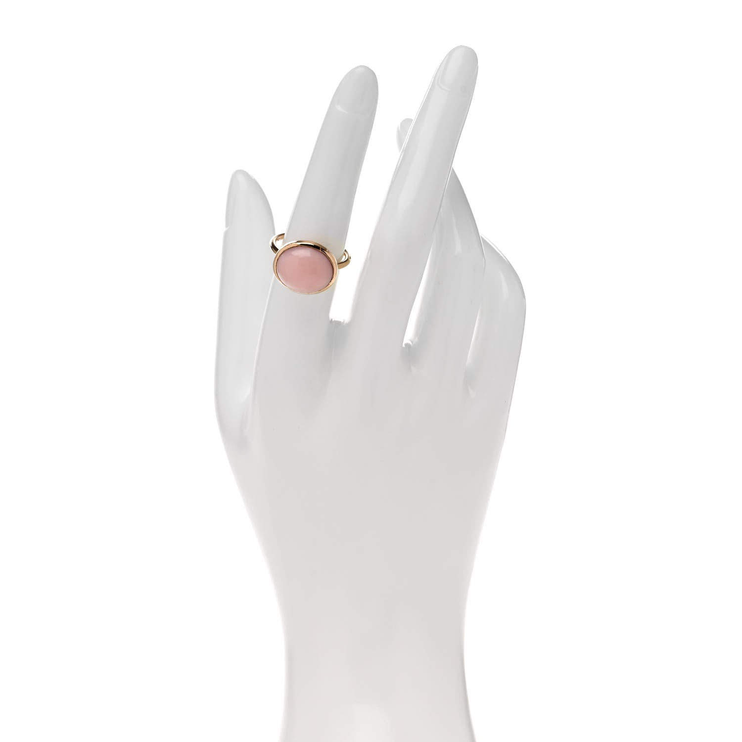 Irene Neuwirth 18K Pink Gold Pink Opal Oval Cocktail Ring 52 6 2 of 5