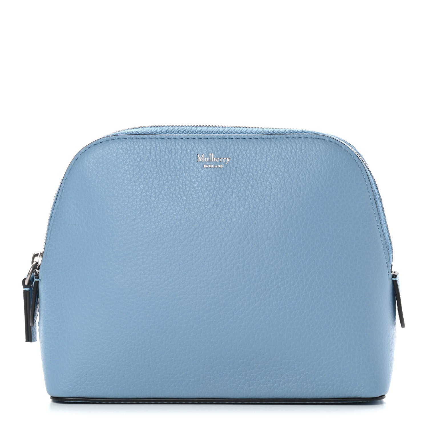 Mulberry Small Classic Grain Continental Cosmetic Pouch Pale Slate 1 of 8
