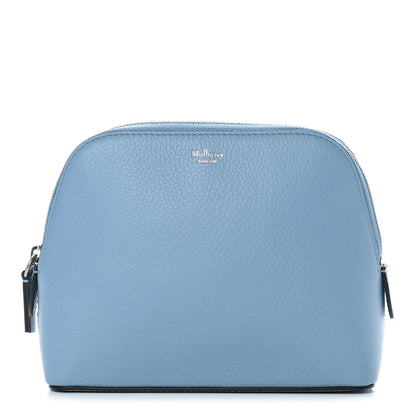 Mulberry Small Classic Grain Continental Cosmetic Pouch Pale Slate 1 of 8