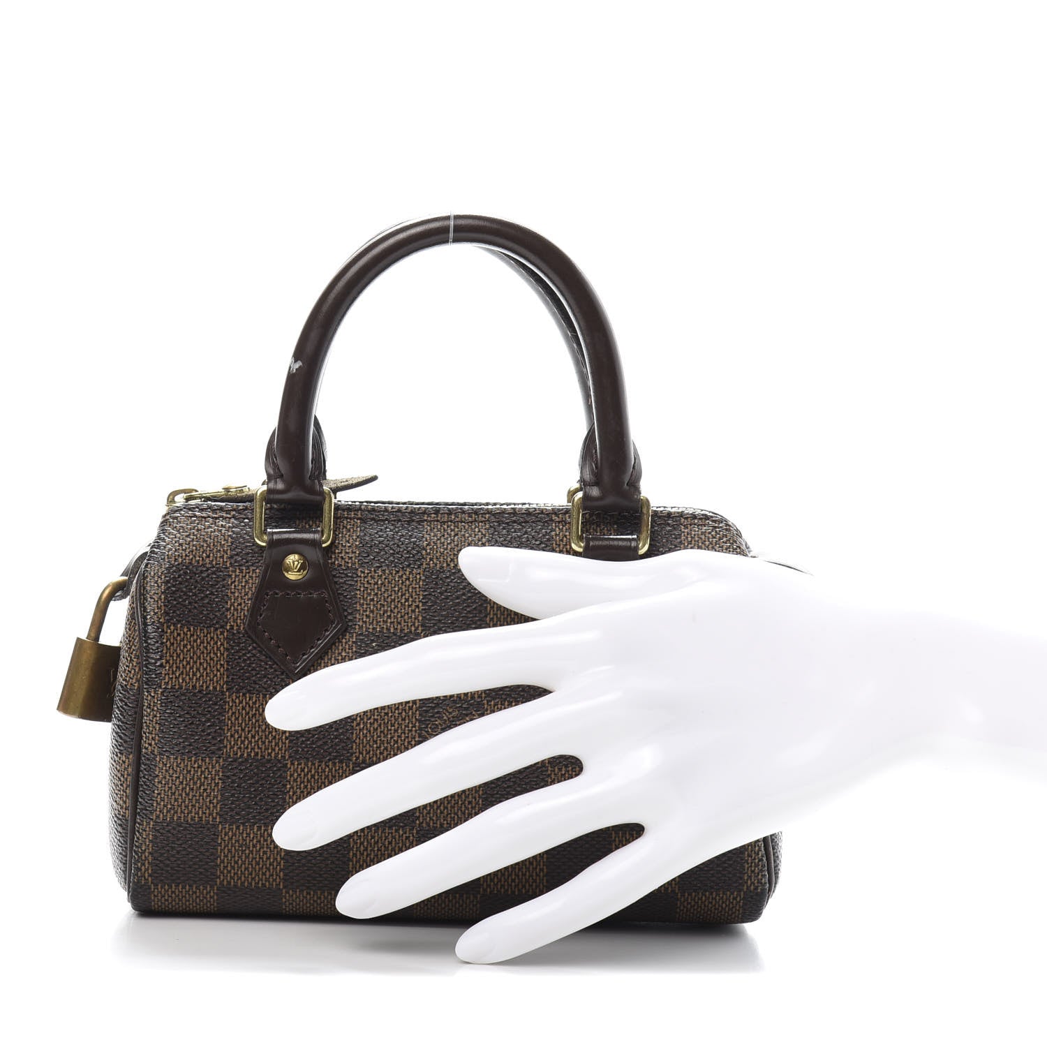 Louis Vuitton Damier Ebene Mini Sac HL Speedy 2 of 15