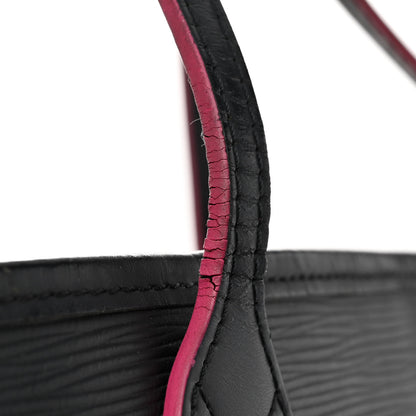 Louis Vuitton Epi Neverfull MM Black Hot Pink 14 of 16