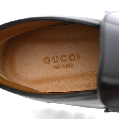 Gucci Cordovan Lux Womens Horsebit Platform Ankle Boots 38.5 Black 8 of 10