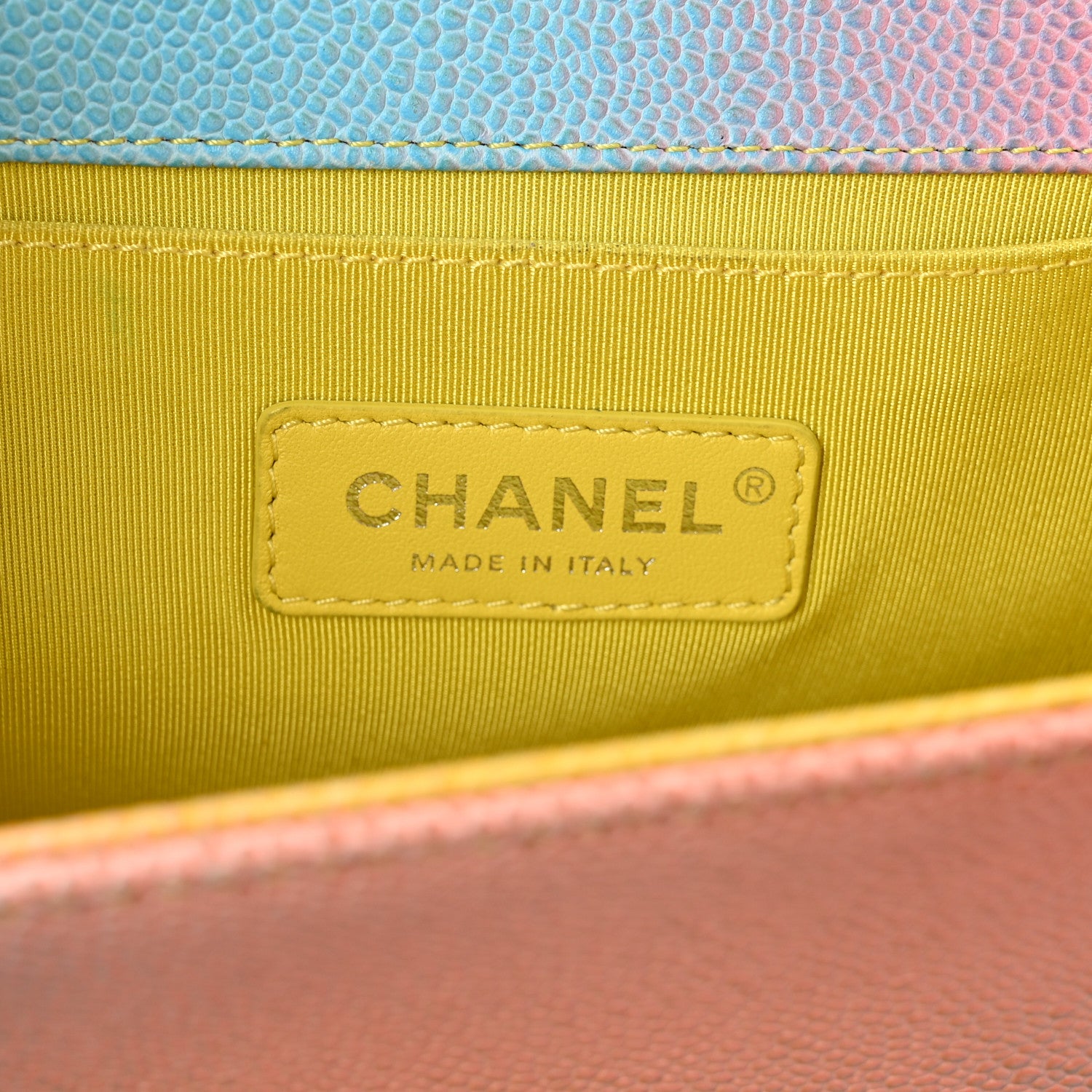 Chanel Caviar Quilted Medium Cuba Rainbow Boy Flap Multicolor 6 of 11