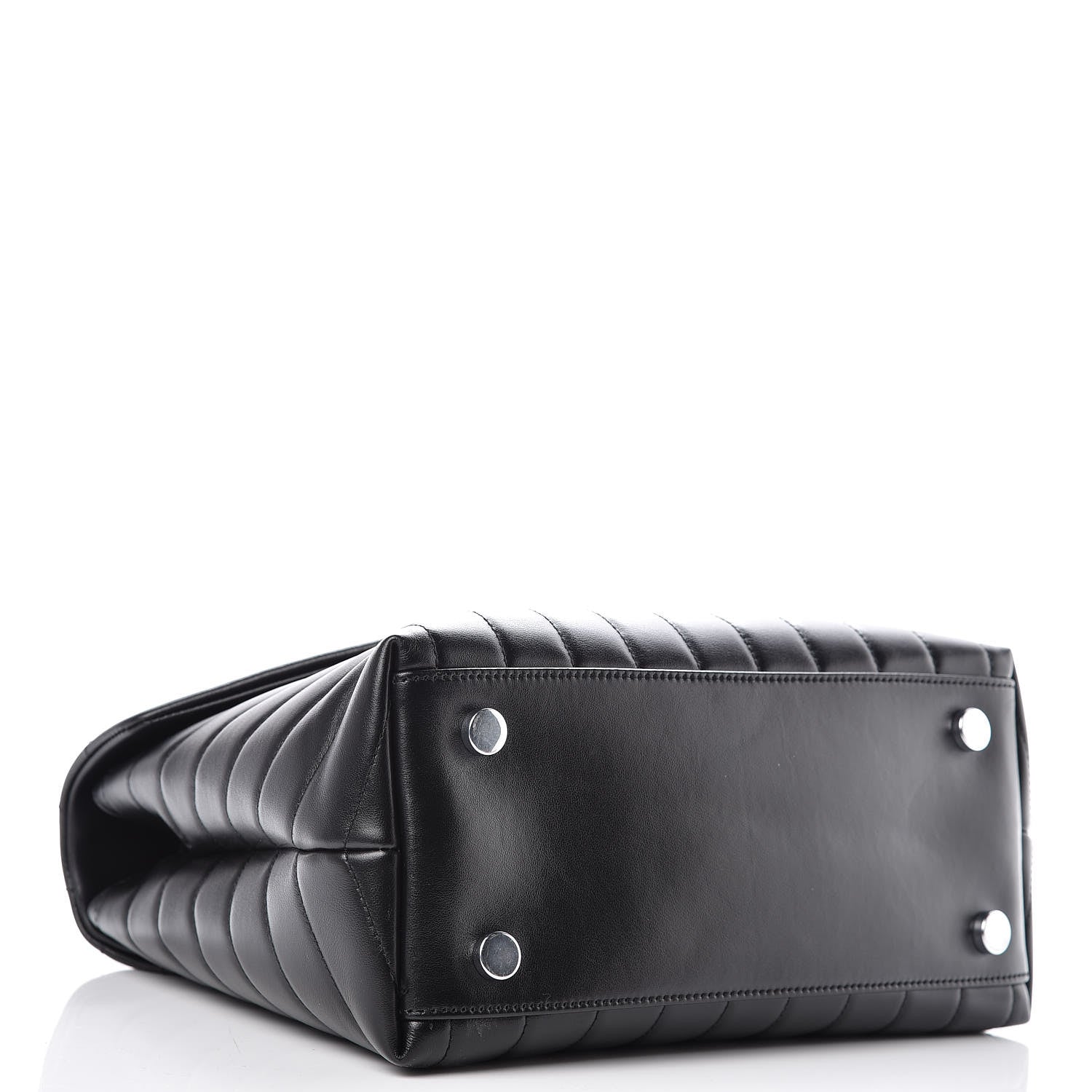 Saint Laurent Calfskin Y Quilted Monogram Medium Loulou Satchel Black 5 of 10