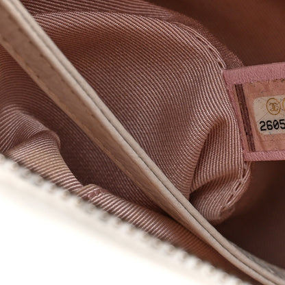 Chanel Patent Goatskin Quilted Medium Gabrielle Hobo White 7 of 11