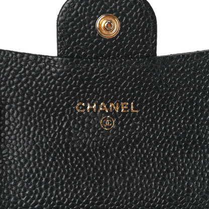 Chanel Caviar Quilted Flap Card Holder Wallet Black 7 of 13