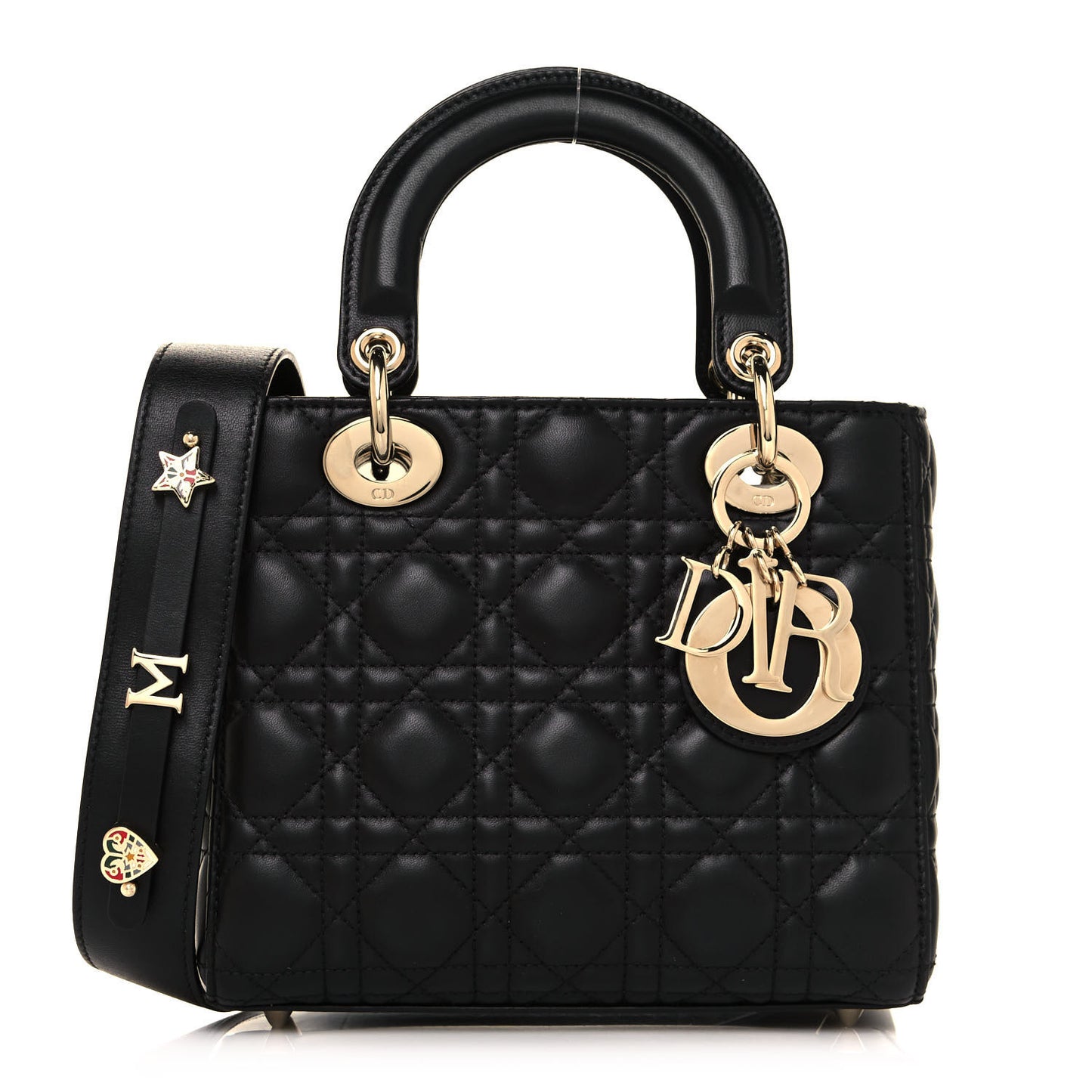Lambskin Cannage Small My ABCDior Lady Dior Black