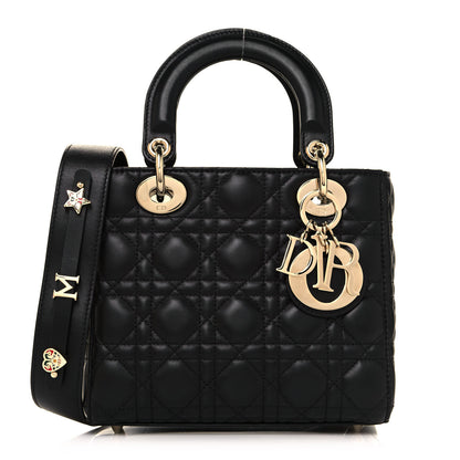 Christian Dior Lambskin Cannage Small My ABCDior Lady Dior Black 1 of 8