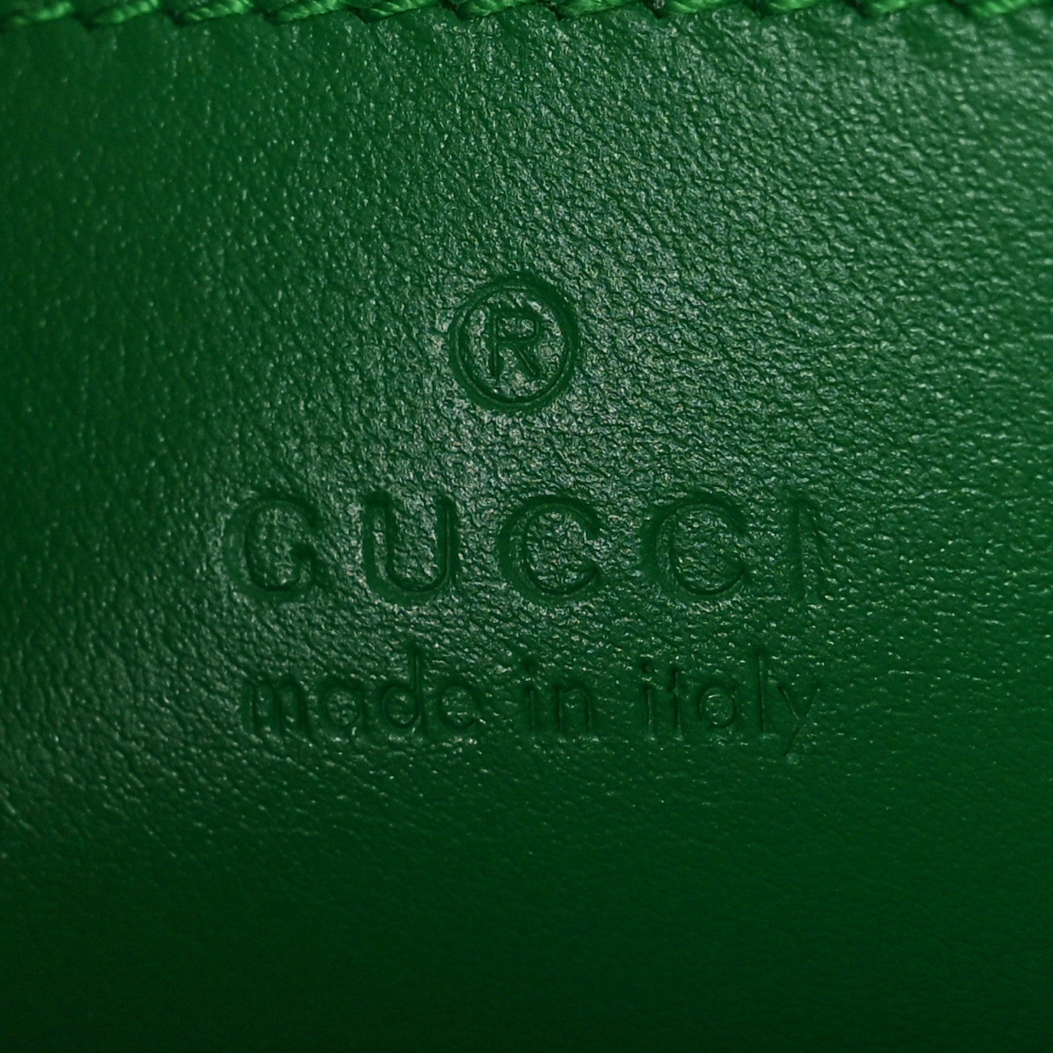 Gucci Calfskin GG Matelasse Small Slim Chain Shoulder Bag Spring Green Natural 6 of 8