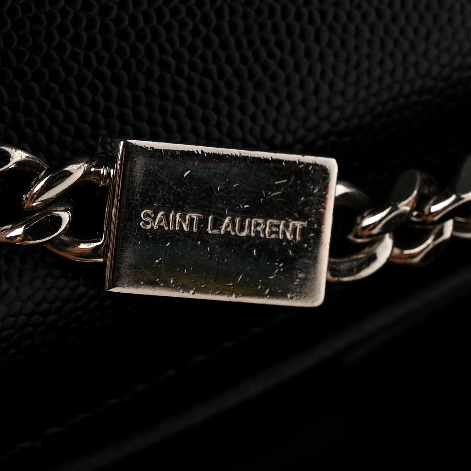 Saint Laurent Grain De Poudre Small Monogram Kate Satchel Black 14 of 14
