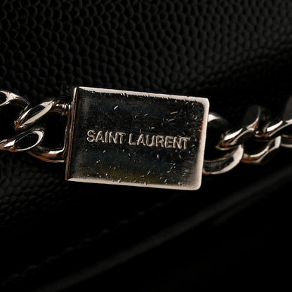 Saint Laurent Grain De Poudre Small Monogram Kate Satchel Black 14 of 14