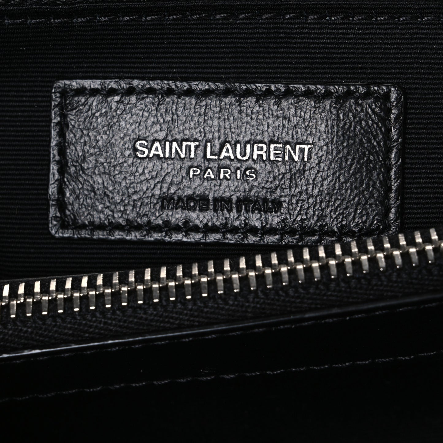 Calfskin Y Quilted Monogram Medium Loulou Chain Satchel Black
