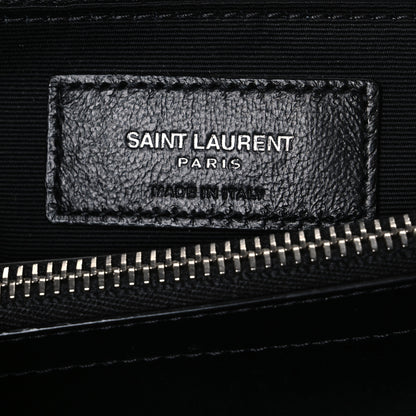Saint Laurent Calfskin Y Quilted Monogram Medium Loulou Chain Satchel Black 6 of 10