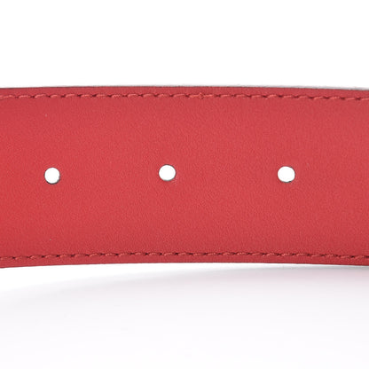 Gucci Moon Calfskin Torchon Double G 40mm Belt 85 34 Hibiscus Red 6 of 7