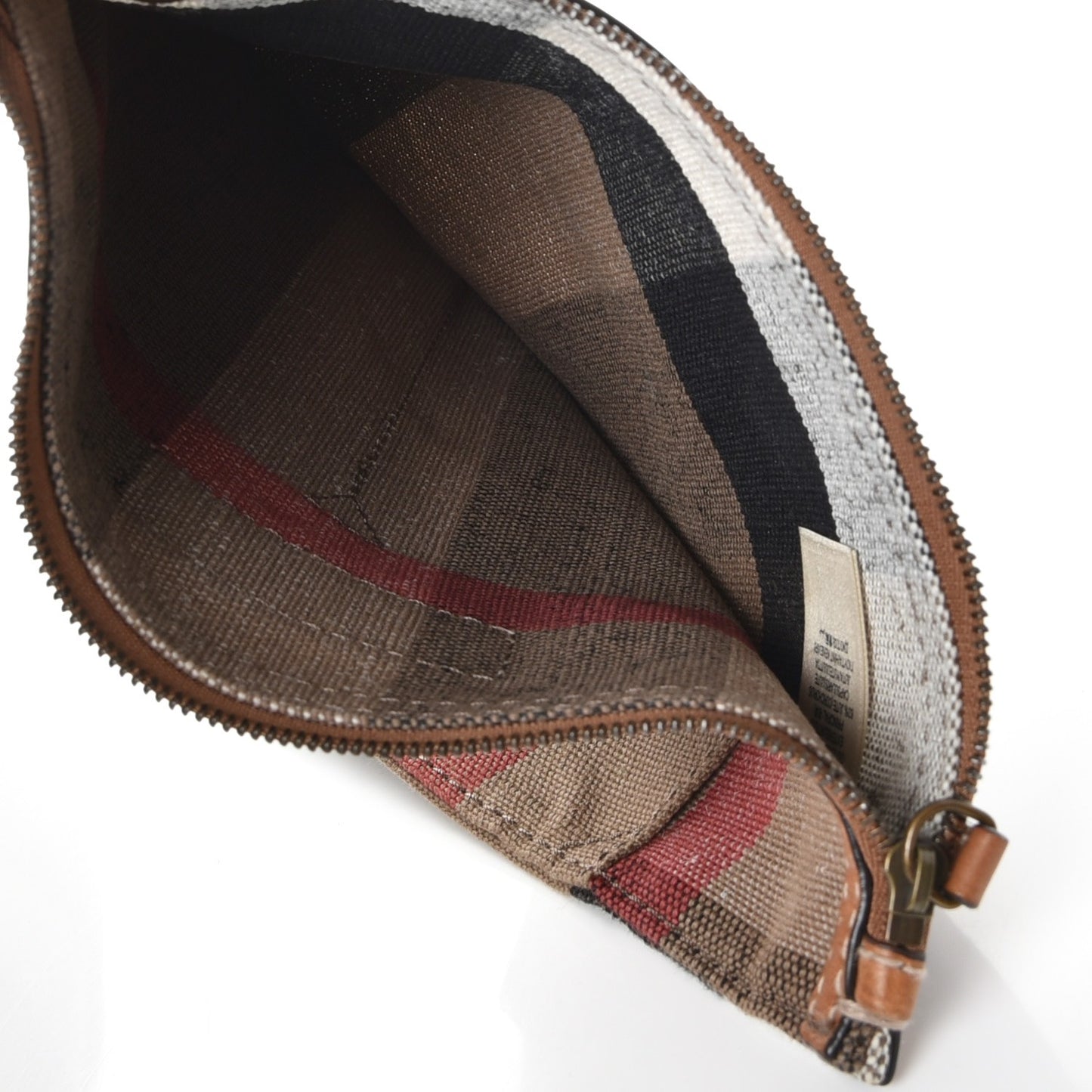 Canvas Mega Check Medium Ashby Hobo Saddle Brown