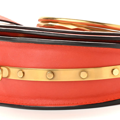 Chloe Calfskin Small Nile Bracelet Minaudiere Bag Sepia Red 8 of 9