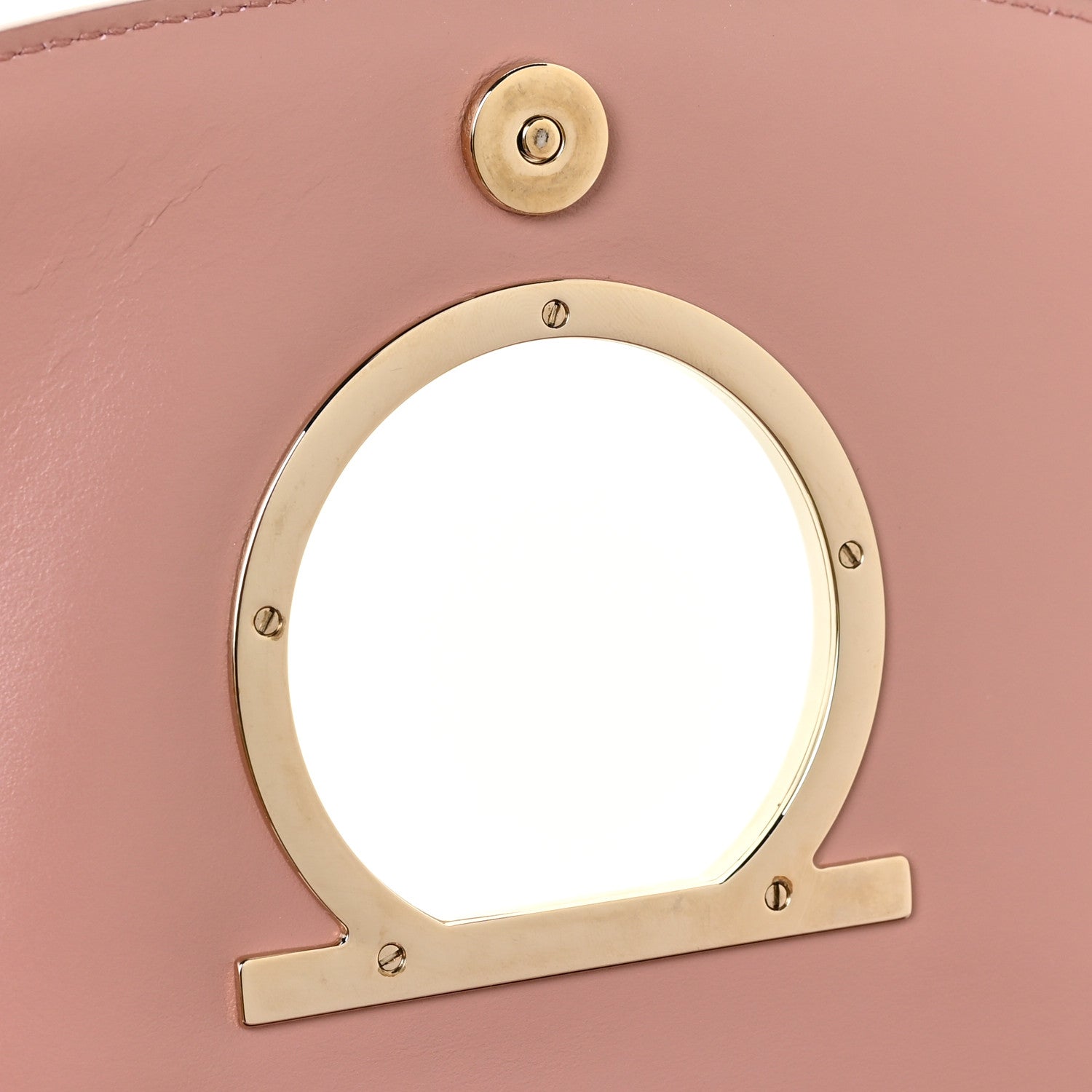 Salvatore Ferragamo Calfskin Vela Crossbody Bag Antique Rose 14 of 17