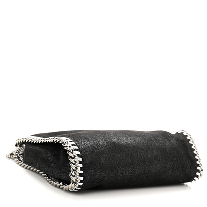 Stella McCartney Shaggy Deer Mini Falabella Fold Over Tote Black 4 of 9