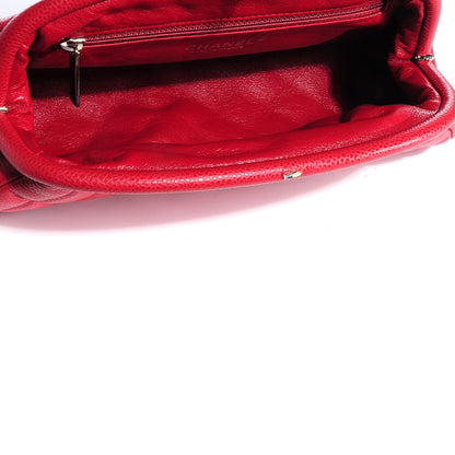 Chanel Caviar Quilted Timeless Clutch Red 8 of 8
