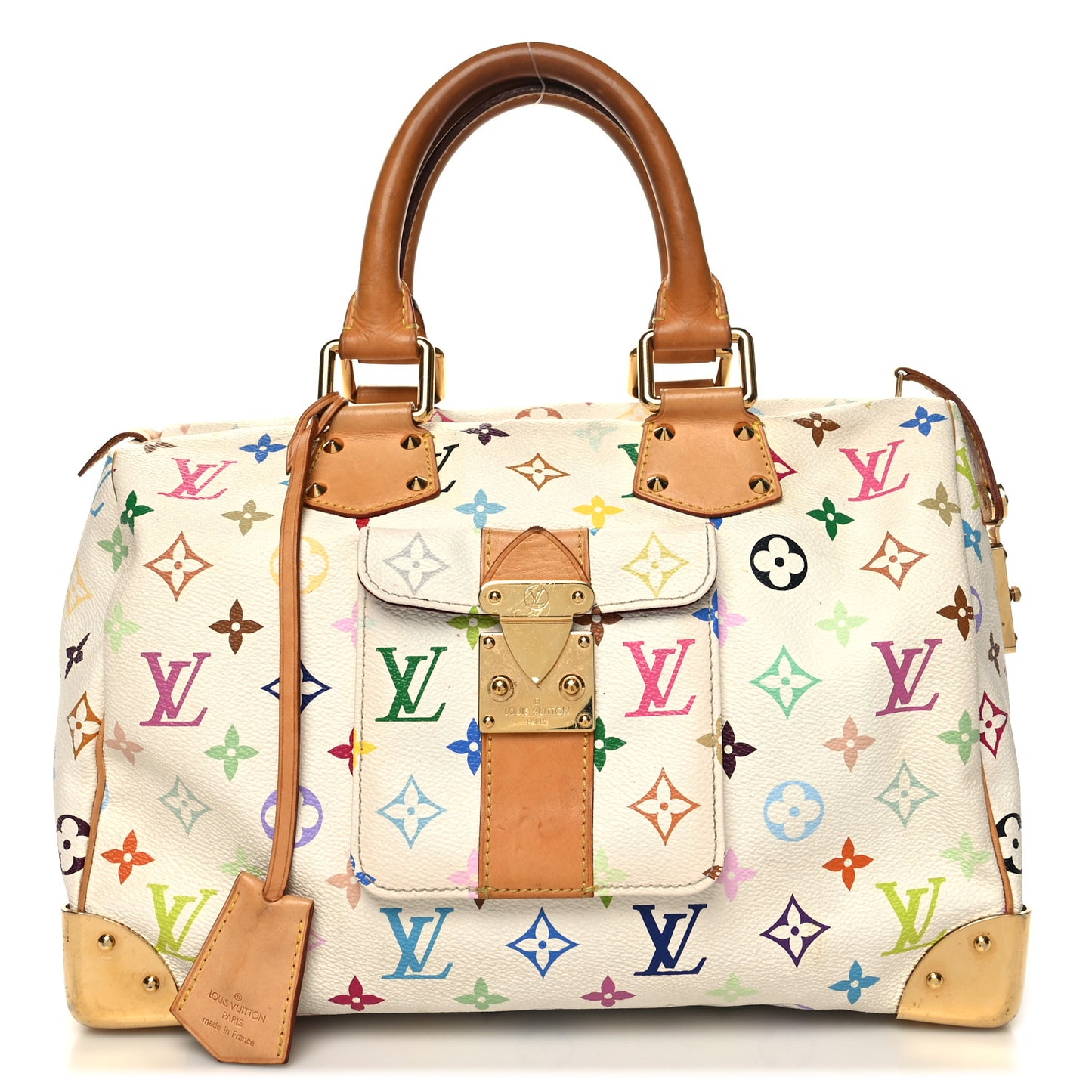 Monogram Multicolor Speedy 30 White