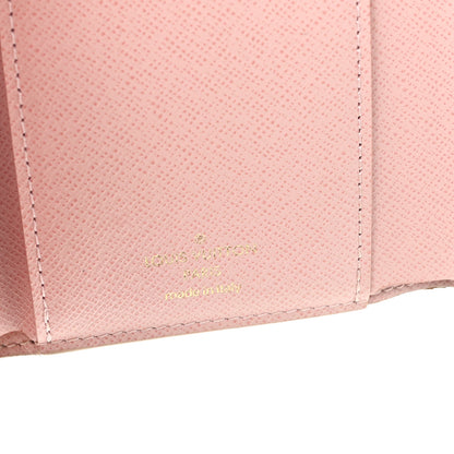 Louis Vuitton Damier Azur Victorine Wallet Rose Ballerine 6 of 8
