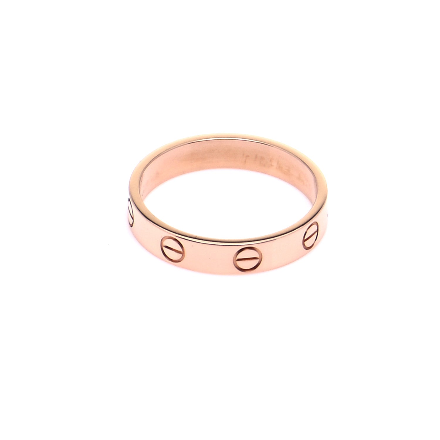 Cartier 18K Pink Gold 3.5mm LOVE Wedding Band Ring 54 7 4 of 8