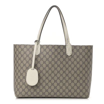 Gucci GG Supreme Monogram Medium Reversible Tote Beige White 1 of 27
