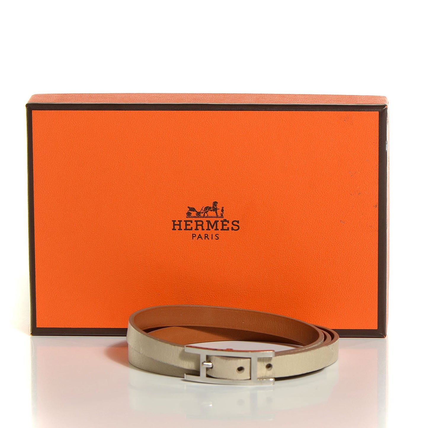Swift Hapi 3MM Triple Tour Wrap Bracelet Small Craie