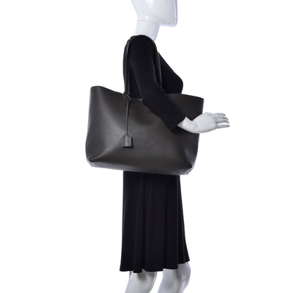 Saint Laurent Calfskin Large Shopping Tote Black Earth 2 of 10