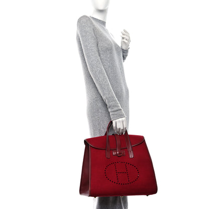 Hermes Felt Barenia Feu2Dou Rouge Vif Rouge H 2 of 11