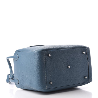 Hermes Taurillon Clemence Lindy 34 Bleu Jean 4 of 11