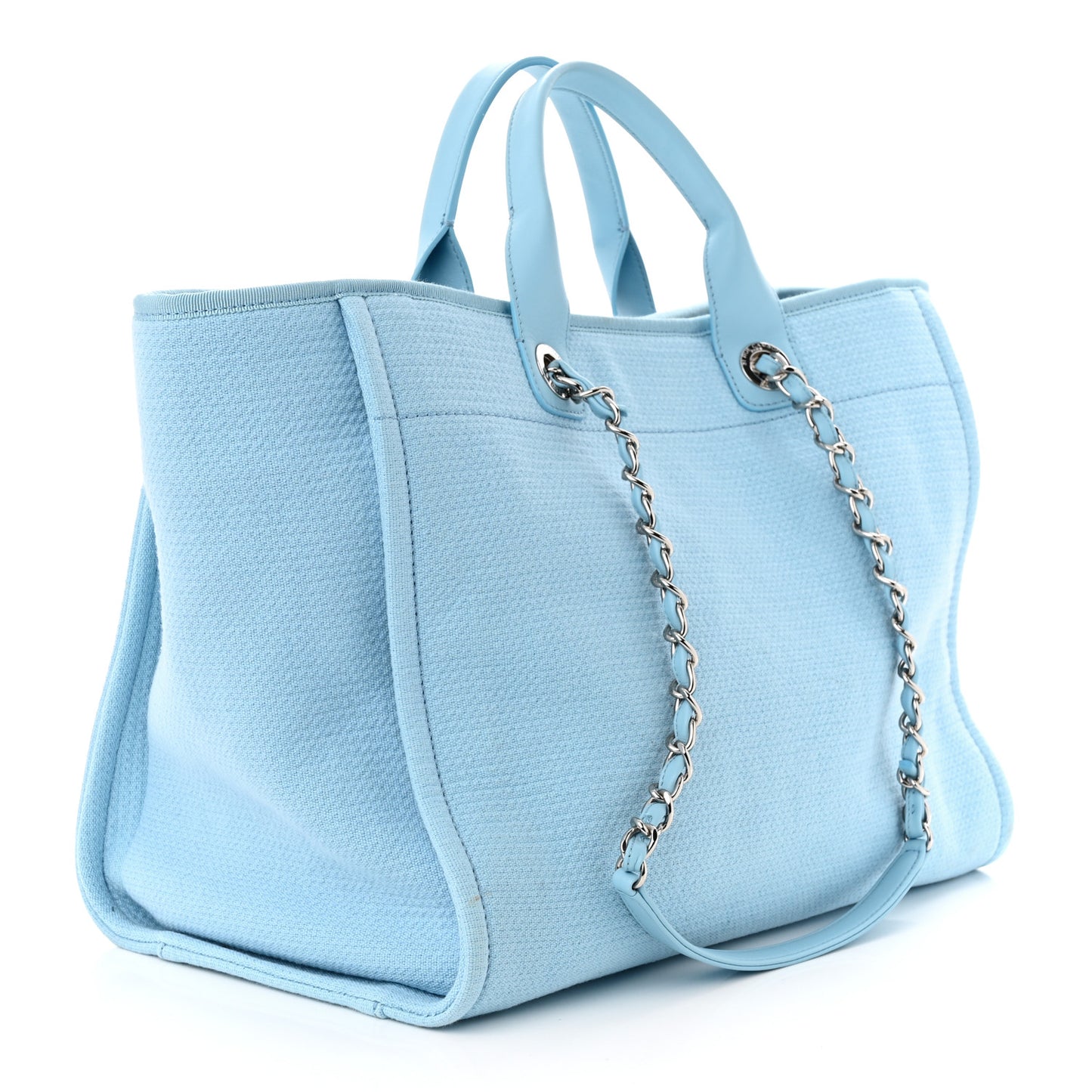 Mixed Fibers Medium Deauville Tote Light Blue