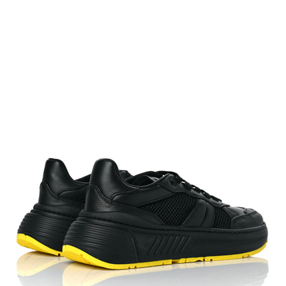 Bottega Veneta Calfskin Mesh The Speedster Sneakers 40 Black Yellow 4 of 7