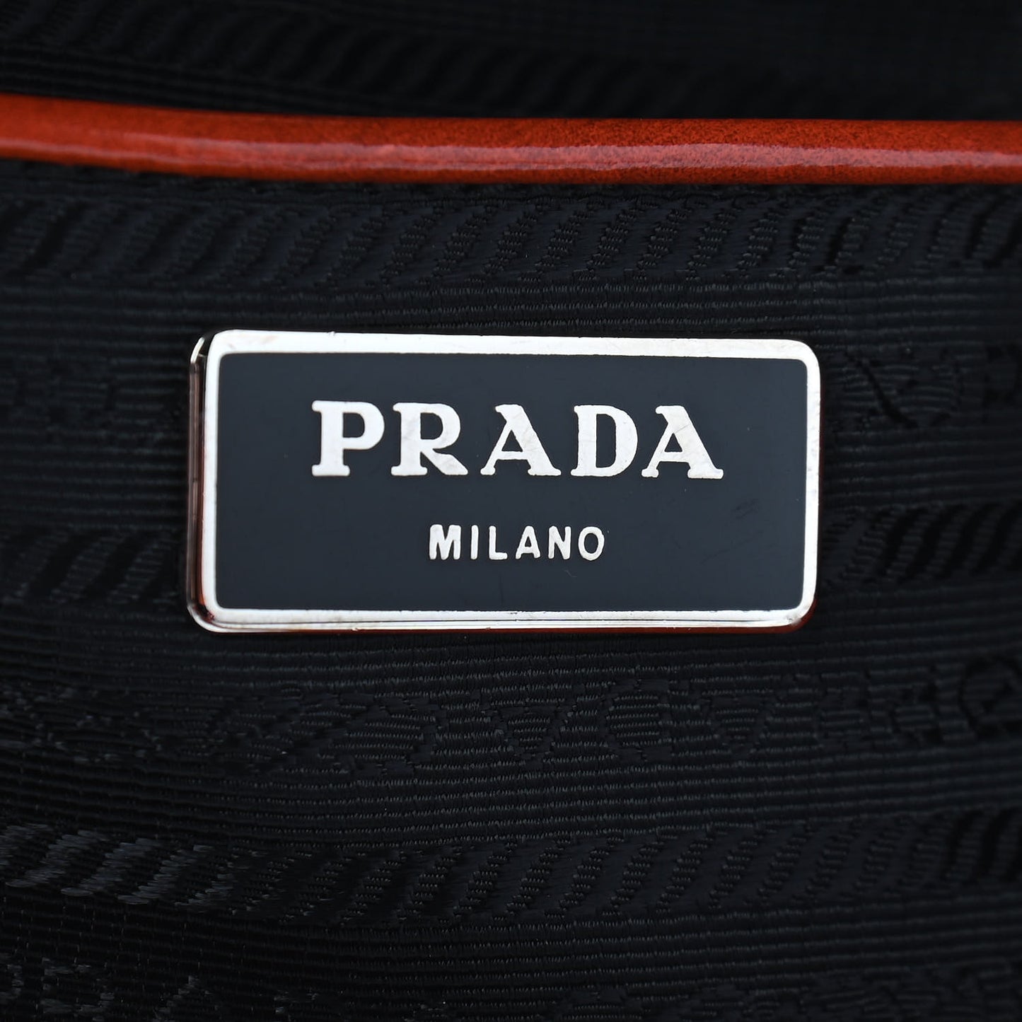 Spazzolato Flower Tote Arancio Black