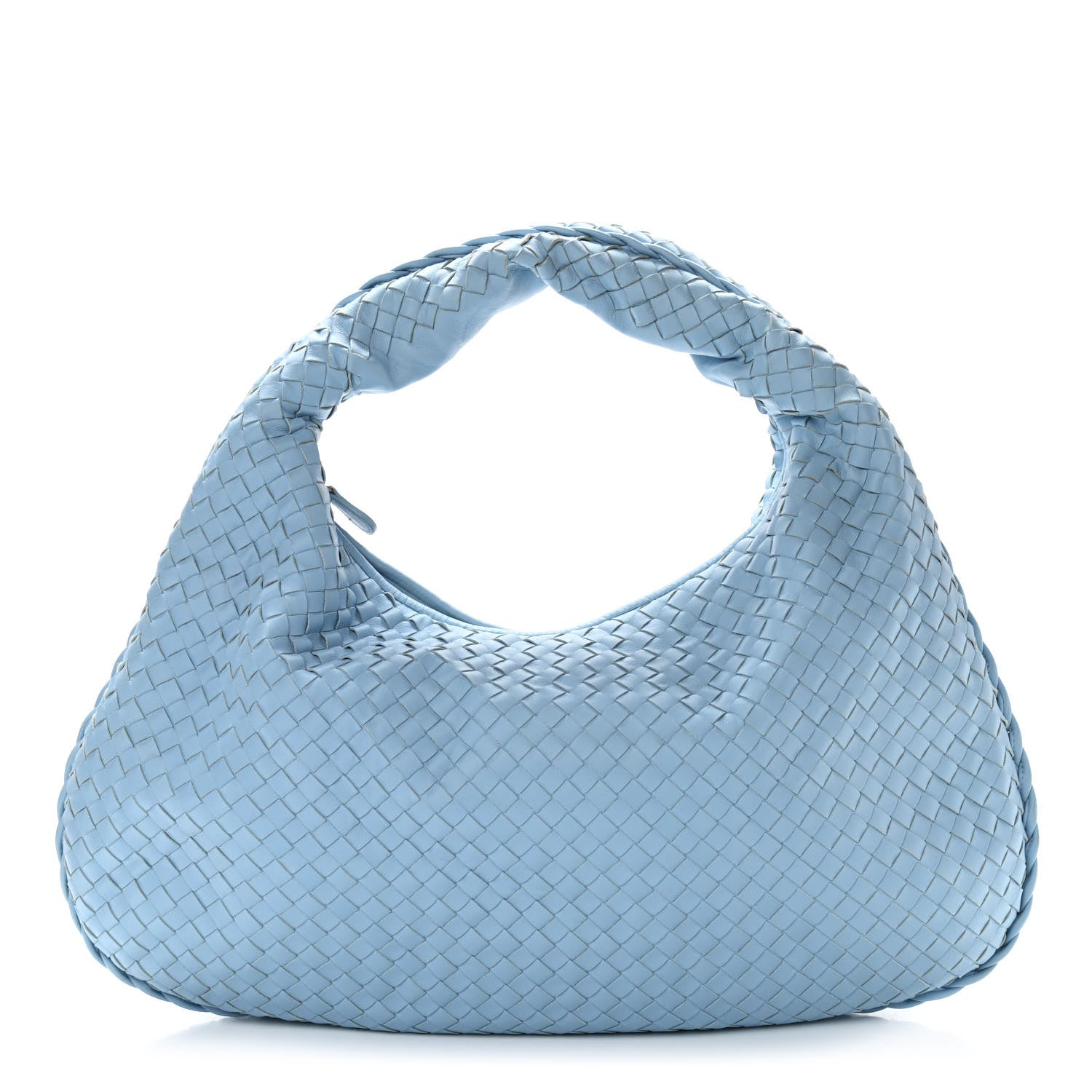 Bottega Veneta Nappa Intrecciato Large Veneta Hobo Light Blue 1 of 10