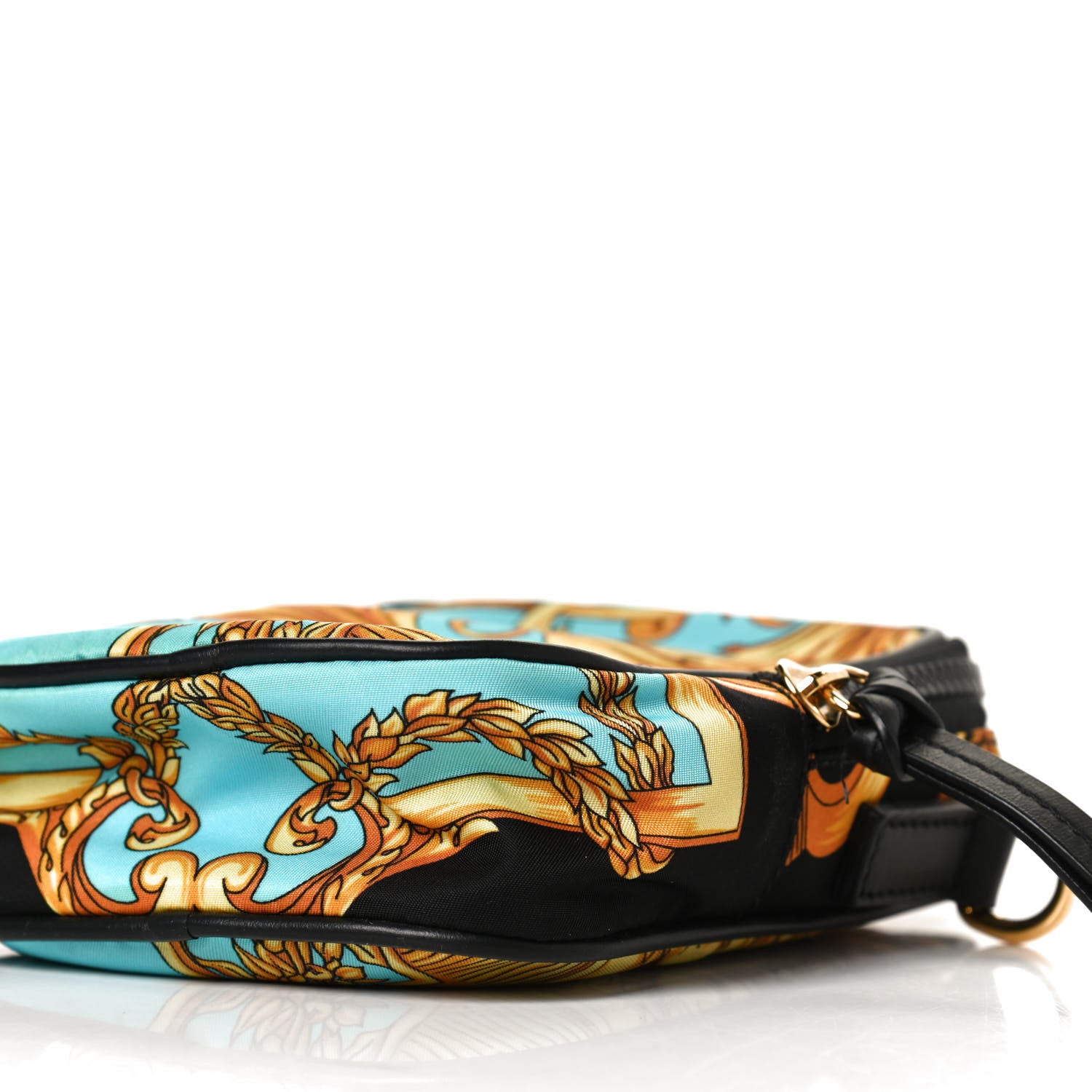 Versace Nylon Baroque Print Small Crossbody Bag Black 10 of 11