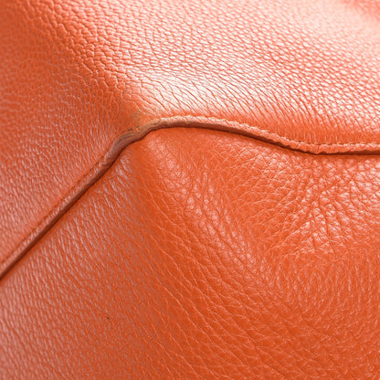 Celine Soft Grained Calfskin Medium Belt Cabas Phantom Orange 12 of 12