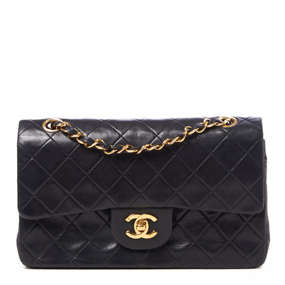 Chanel Lambskin Quilted Small Double Flap Black 1 of 9