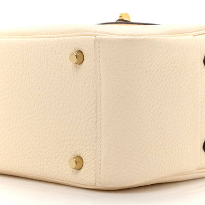 Hermes Taurillon Clemence Mini Lindy 20 Nata 9 of 12