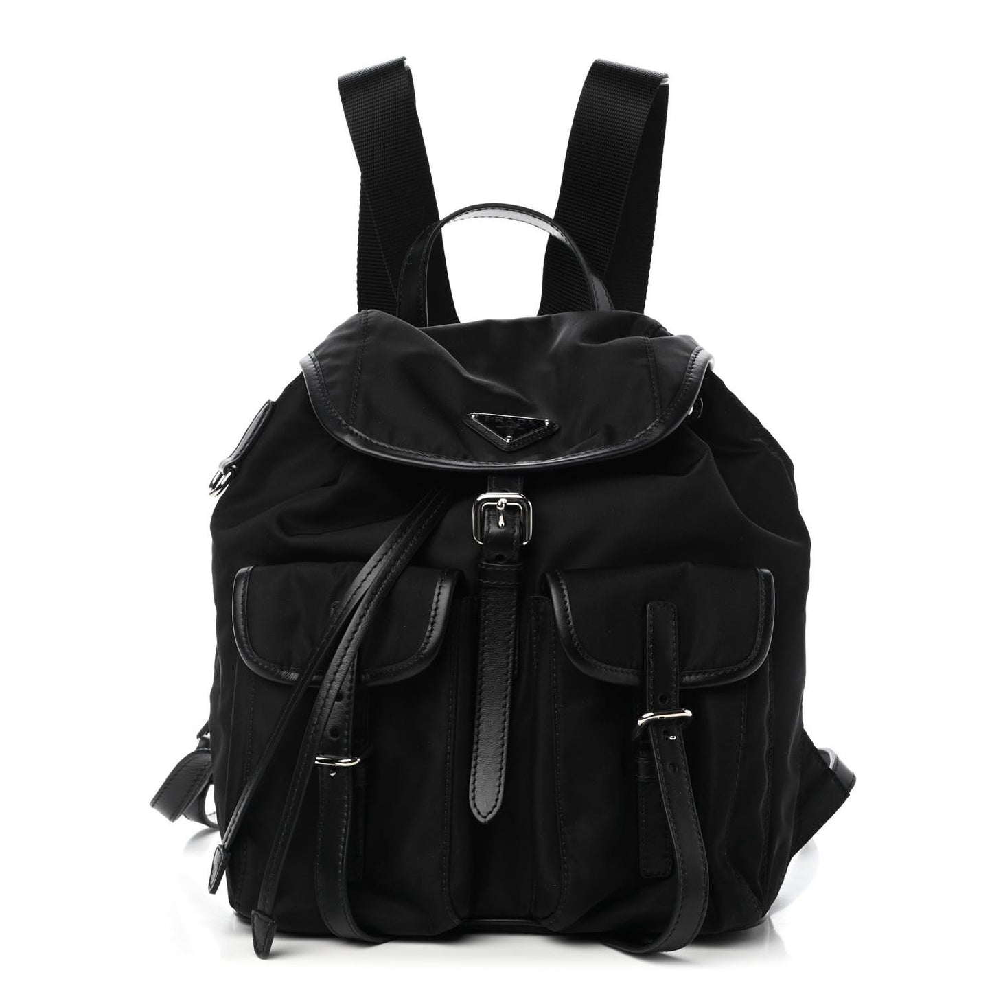Tessuto Nylon Vitello Backpack Black