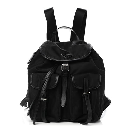 Prada Tessuto Nylon Vitello Backpack Black 1 of 9