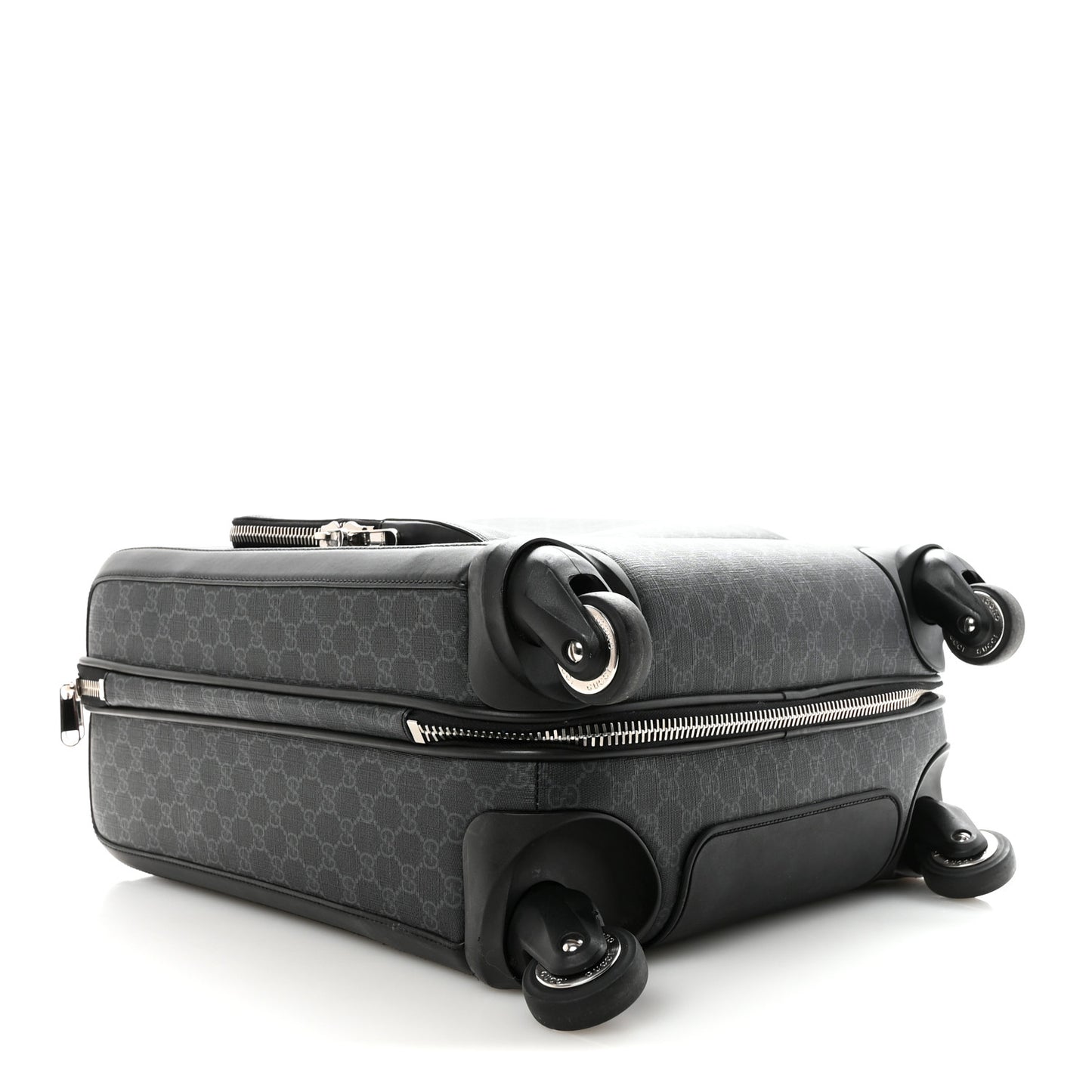 GG Supreme Monogram Gran Turismo Suitcase Black Grey