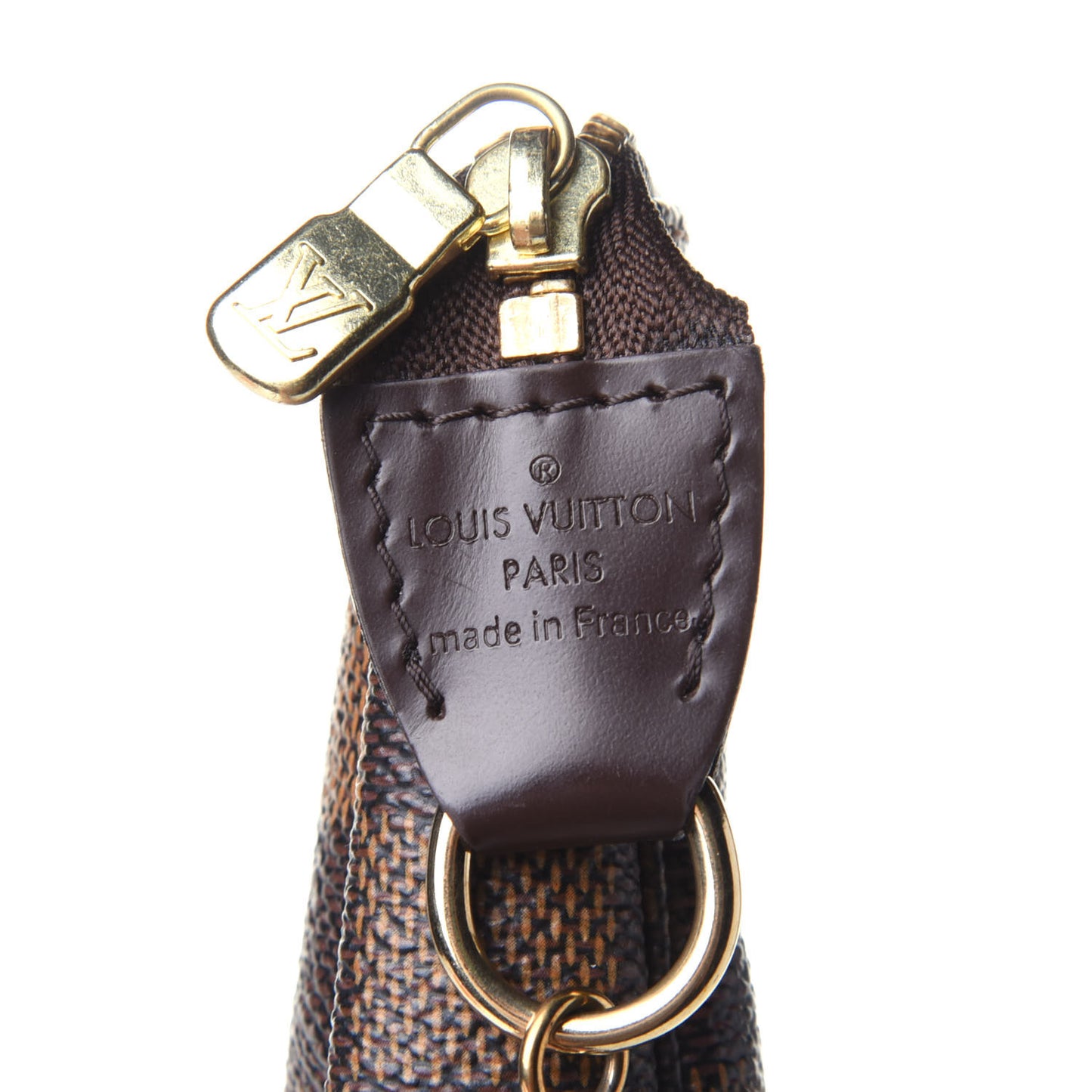 Damier Ebene Complice Trunks and Bags Mini Pochette Accessories Red