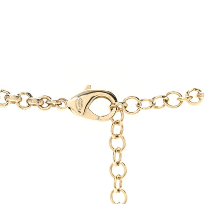 Chanel Pearl Crystal CC Heart Multi Strand Necklace Gold White Pink 5 of 6